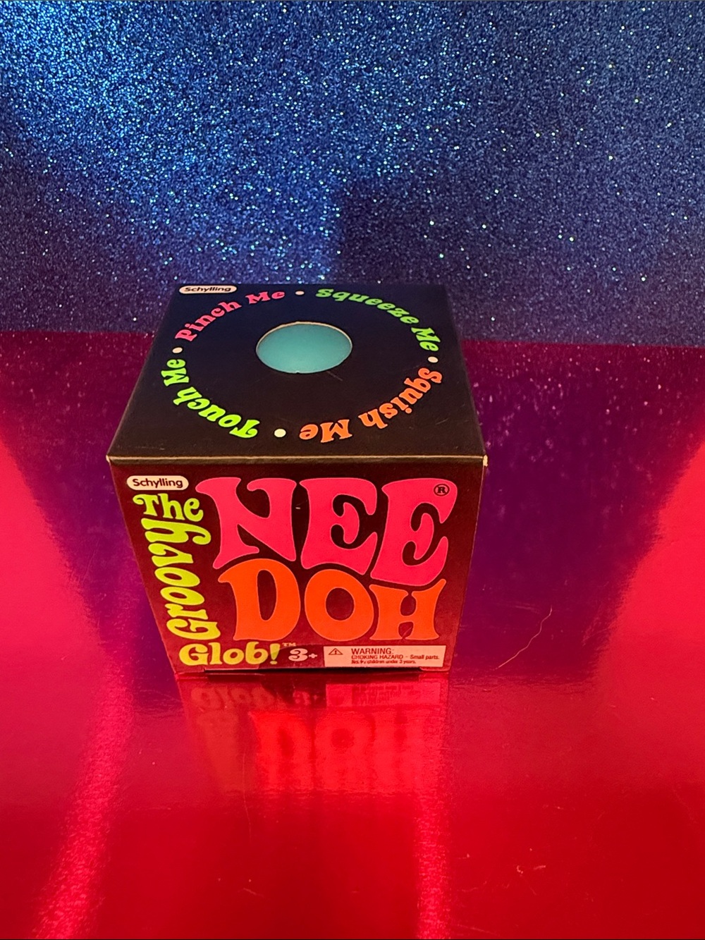 Groovy NeeDoh Glob! Squeeze Toy - blue ball